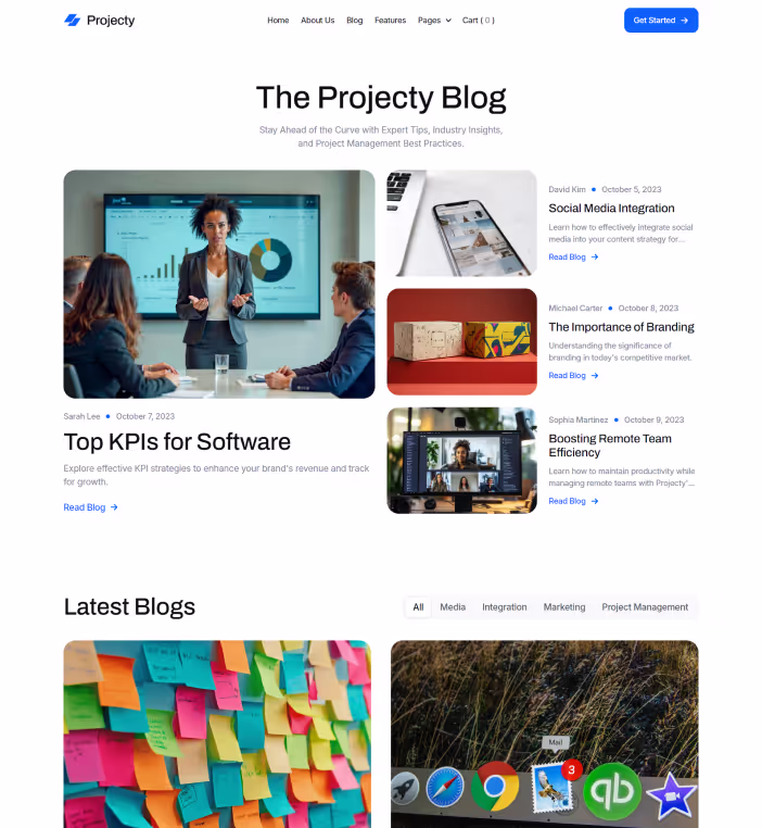 Blog V1 Page